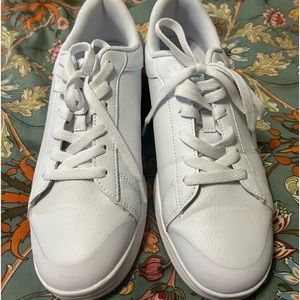 Fabletics white tennis shoes- size 9.5